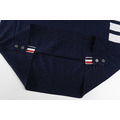 THOM BROWNE 四槓條紋短袖Polo衫 (藍色)_5