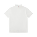THOM BROWNE 四槓條紋短袖Polo衫 (白色)_1