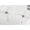 THOM BROWNE 四槓條紋短袖Polo衫 (白色)_5