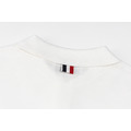 THOM BROWNE 四槓條紋短袖Polo衫 (白色)_4