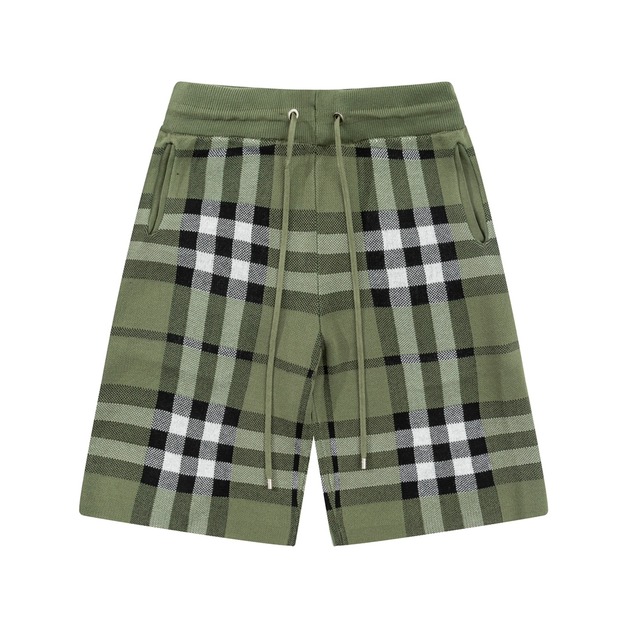 BURBERRY 經典格紋短褲（綠色款）