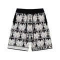 BURBERRY 騎士圖案印花短褲（黑白款）