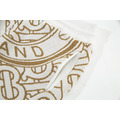 BURBERRY Logo印花短褲（米白金色款）_4