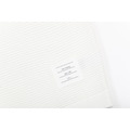 THOM BROWNE 四槓拼色針織短袖 (白)_5