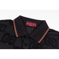 GUCCI GG Logo滿版印花短袖Polo衫 (黑)_2