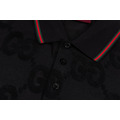 GUCCI GG Logo滿版印花短袖Polo衫 (黑)_3