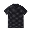 LOUIS VUITTON 滿版 Monogram 印花短袖 Polo 衫 (黑)