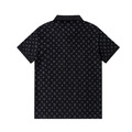 LOUIS VUITTON 滿版 Monogram 印花短袖 Polo 衫 (黑)_1