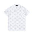 LOUIS VUITTON 滿版 Monogram 印花短袖 Polo 衫 (白)