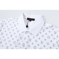 LOUIS VUITTON 滿版 Monogram 印花短袖 Polo 衫 (白)_2