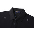 LOUIS VUITTON 四瓣花刺繡散點短袖 Polo 衫 (黑)_2