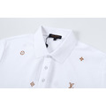 LOUIS VUITTON 四瓣花刺繡散點短袖 Polo 衫 (白)_2