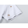 LOUIS VUITTON 四瓣花刺繡散點短袖 Polo 衫 (白)_5