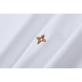 LOUIS VUITTON 四瓣花刺繡散點短袖 Polo 衫 (白)_6