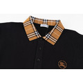 BURBERRY 格紋領短袖 Polo 衫 (黑)_2