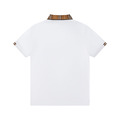 BURBERRY 格紋領短袖 Polo 衫 (白)_1