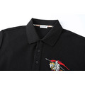 BURBERRY 彩色戰馬騎士刺繡短袖 Polo 衫 (黑)_3
