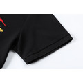 BURBERRY 彩色戰馬騎士刺繡短袖 Polo 衫 (黑)_5