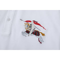 BURBERRY 彩色戰馬騎士刺繡短袖 Polo 衫 (白)_2