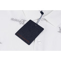 LOUIS VUITTON 滿版字母刺繡短袖 Polo 衫 (白)_5