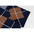 LOUIS VUITTON 菱格拼接印花短袖 Polo 衫 (黑)_4