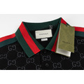 GUCCI 滿版 GG Logo 印花短袖 Polo 衫 (黑)_2