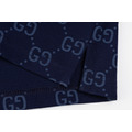 GUCCI 滿版 GG Logo 印花短袖 Polo 衫 (藍)_6