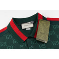 GUCCI 滿版 GG Logo 印花短袖 Polo 衫 (綠)_2