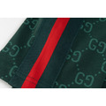 GUCCI 滿版 GG Logo 印花短袖 Polo 衫 (綠)_5