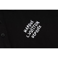 LOUIS VUITTON 袖口 Logo 短袖 Polo 衫 (黑)_2