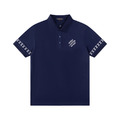 LOUIS VUITTON 袖口 Logo 短袖 Polo 衫 (藍)