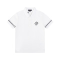 LOUIS VUITTON 袖口 Logo 短袖 Polo 衫 (白)