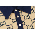 GUCCI GG Monogram 拼接短袖 Polo 衫 (藍色)_2
