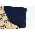 GUCCI GG Monogram 拼接短袖 Polo 衫 (藍色)_4