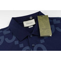GUCCI 大 GG Logo 滿版印花短袖 Polo 衫 (藍)_2