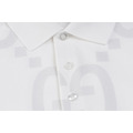 GUCCI 大 GG Logo 滿版印花短袖 Polo 衫 (白)_2