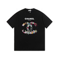 CHANEL 卡通雙C短袖 (黑)