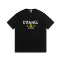 CHANEL 破碎字母三 C Logo 短袖 (黑)