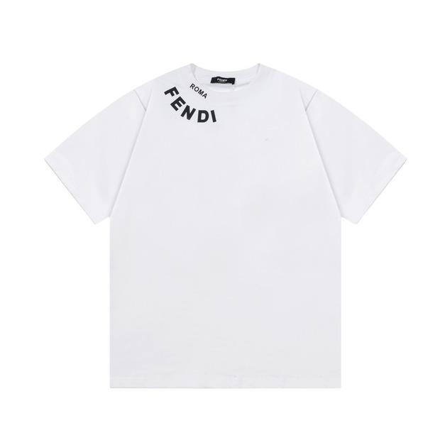 FENDI ROMA 字母短袖  (白)