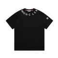MONCLER 弧形字母短袖 (黑)