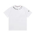 MONCLER 弧形字母短袖 (白)