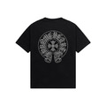 CHROME HEARTS 馬蹄形十字徽章短袖 (黑)
