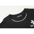 CHROME HEARTS 牛仔繡梵文短袖 (黑)_2