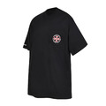 CHROME HEARTS 紅色十字架圓環字母短袖 (黑)_1