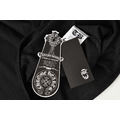 CHROME HEARTS 紅色十字架圓環字母短袖 (黑)_8