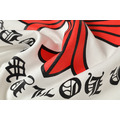 CHROME HEARTS 紅色十字架圓環字母短袖 (白)_4