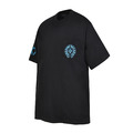 CHROME HEARTS 藍色三重十字架短袖 (黑)_1