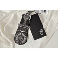 CHROME HEARTS 藍色三重十字架短袖 (白)_7