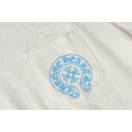 CHROME HEARTS 藍色三重十字架短袖 (白)_2