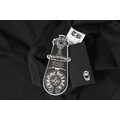 CHROME HEARTS 螢光綠馬蹄形十字徽章短袖 (黑)_6